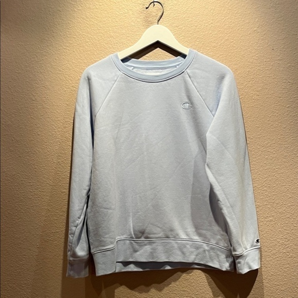 Champion Women’s Light Blue Sweatshirt Size Small